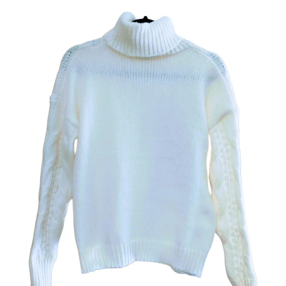 NWT Woven Heart Knit Turtleneck Sweater - Picture 9 of 10